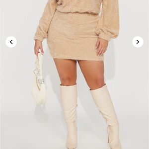 Fashion Nova Tan Mini Dress